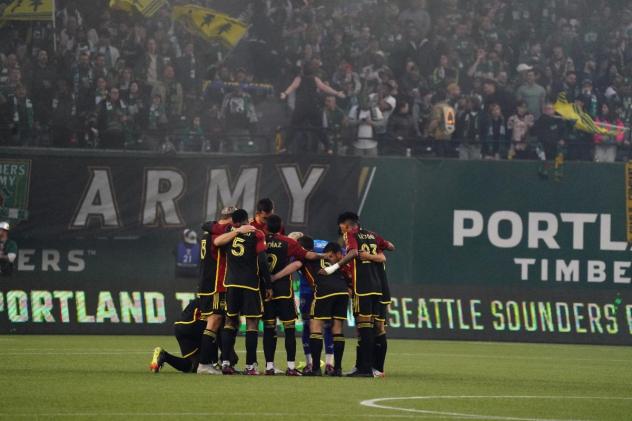 Seattle Sounders FC on the field
