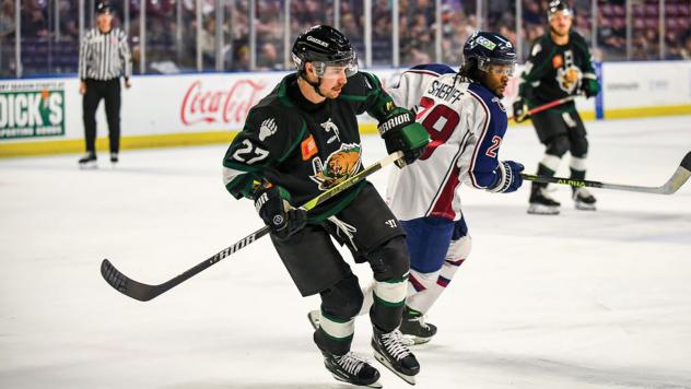 Jordan Martel of the Utah Grizzlies