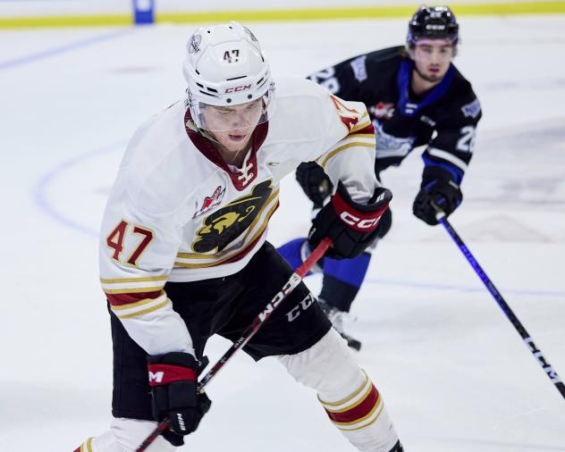 Vancouver Giants defenceman Mazden Leslie