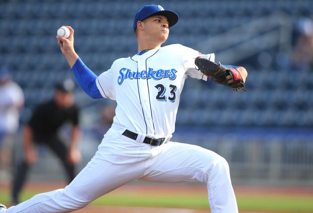 Biloxi Shuckers pitcher Tobias Myers