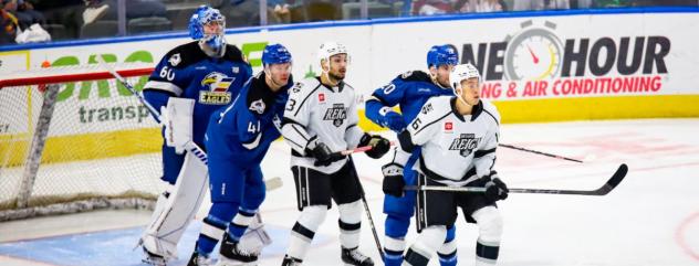 Ontario Reign and the Colorado Eagles on game night