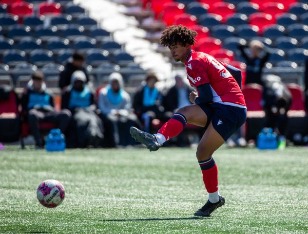 Tyr Walker in action against CF Montréal u23s