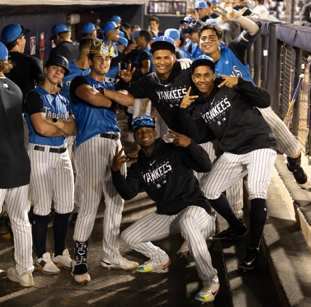 Tampa Tarpons celebrate win