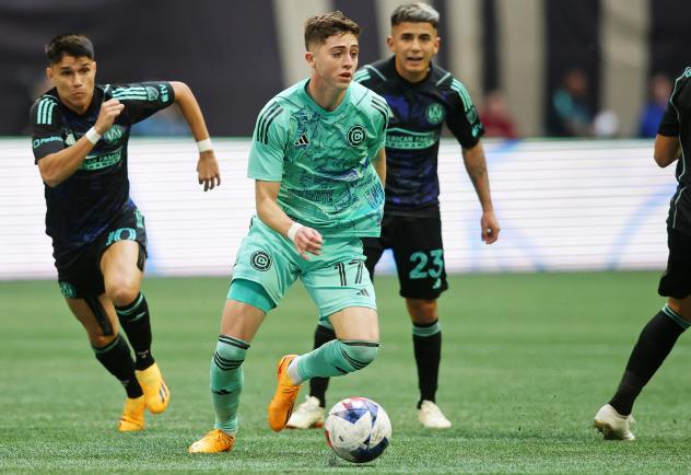 Chicago Fire FC midfielder Brian Gutiérrez vs. Atlanta United