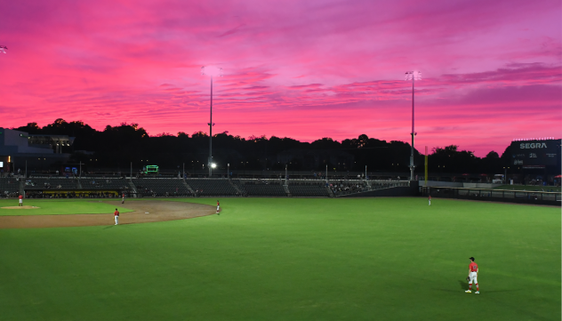 Segra Stadium, home of the Fayetteville Woodpeckers