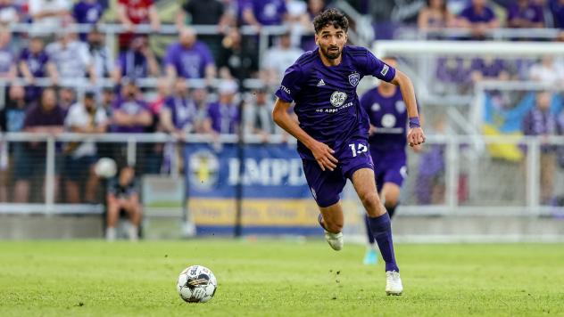 Louisville City FC defender Manny Perez