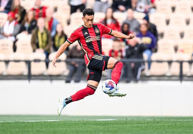 Atlanta United's Luis Abram Tyler Wolff in action