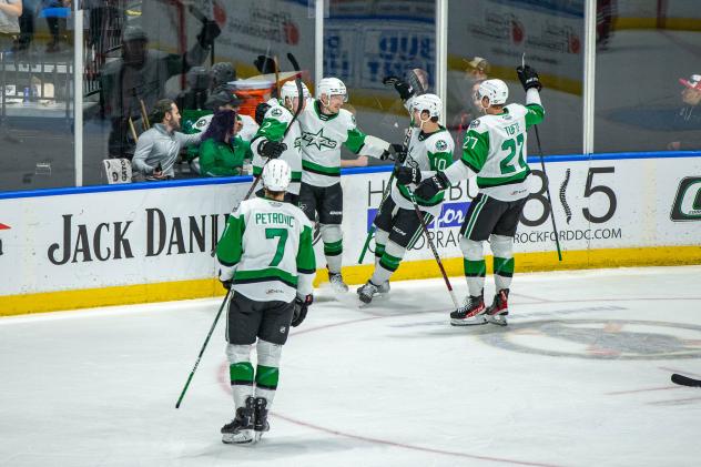 Texas Stars celebrate win