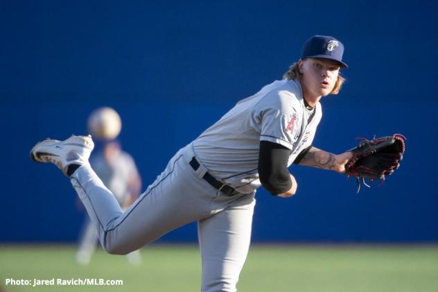 Tri-City Dust Devils' Caden Dana in action
