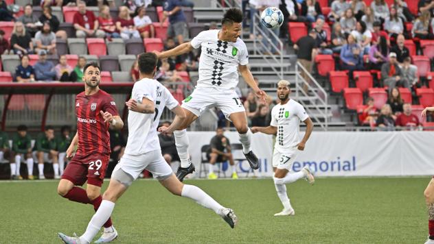 Lexington Sporting Club's Ceja Gonzalez in action
