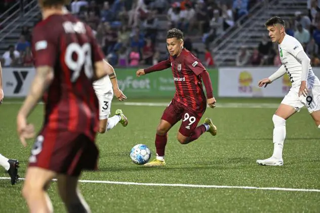 Chattanooga Red Wolves' Ernesto Ã¢Â€ÂœMoeÃ¢Â€Â Espinoza in action