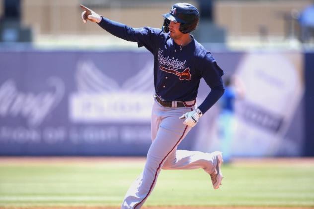 Drew Lugbauer of the Mississippi Braves