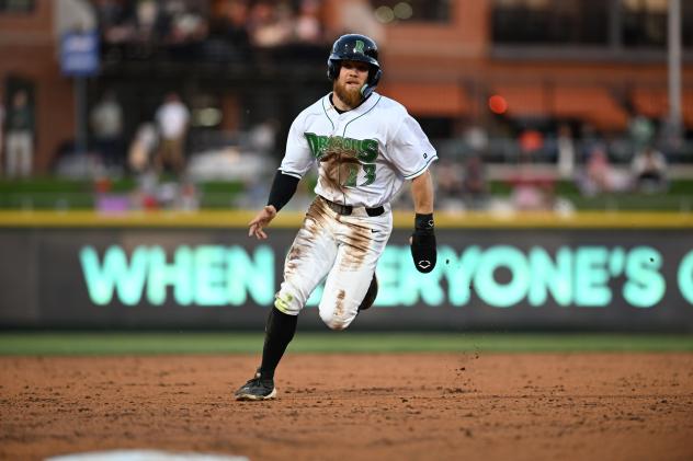 Dayton Dragons outfielder Blake Dunn
