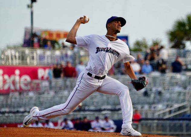 Pensacola Blue Wahoos' Cristian Charle in action