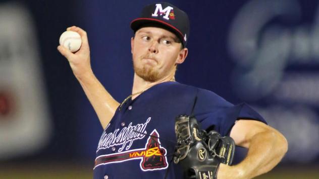 Mississippi Braves' Tanner Gordon In Action