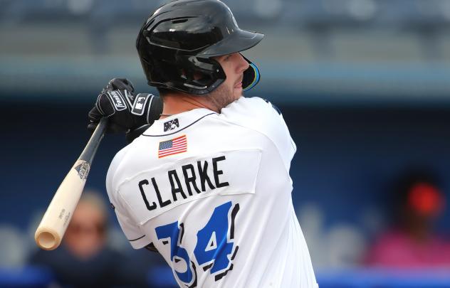 Biloxi Shuckers' Wes Clarke at bat