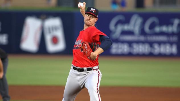 Mississippi Braves' Scott Blewett in action
