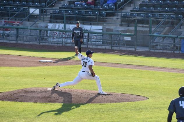 Tri-City Dust Devils' Sammy Natera, Jr. In Action