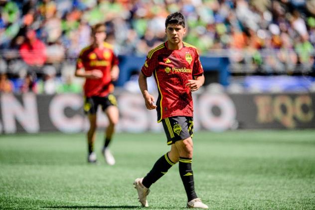 Sounders FC midfielder Obed Vargas