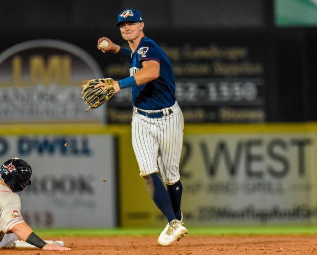 Somerset Patriots' Trey Sweeney on the mound