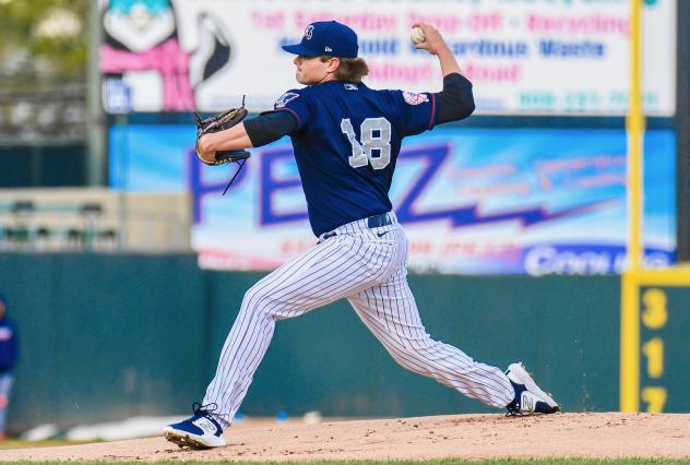 Somerset Patriots pitcher Blane Abeyta