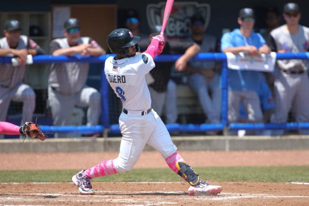Biloxi Shuckers' Jeferson Quero at bat