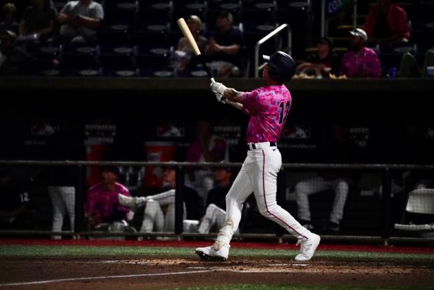 Pensacola Blue Wahoos at bat