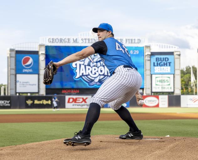 Tampa Tarpons' Tommy Kahnle on the mound