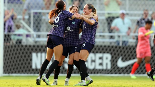Racing Louisville FC celebration