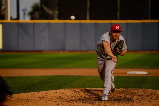 Mississippi Braves' Coleman Huntley III on the mound