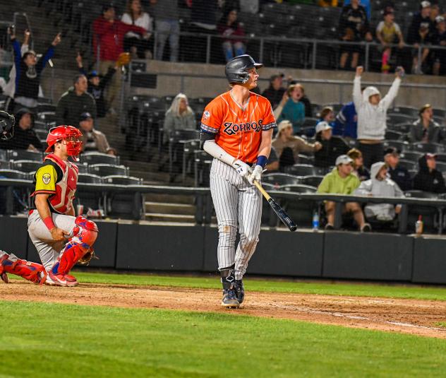 Somerset Patriots' T.J. Rumfield on game night