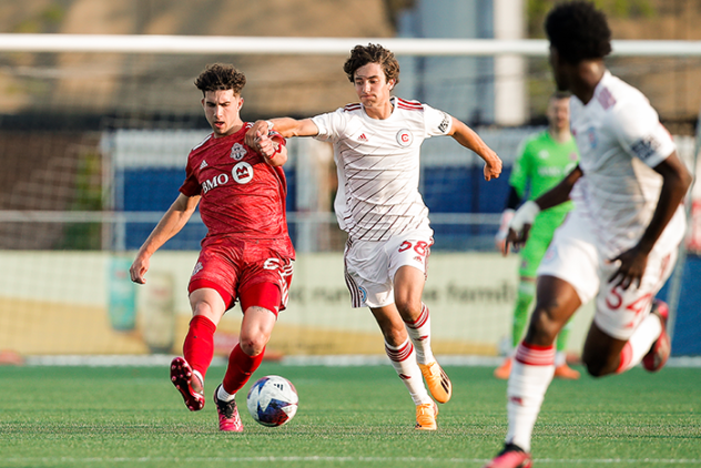 Chicago Fire FC II's Michael Nesci in action