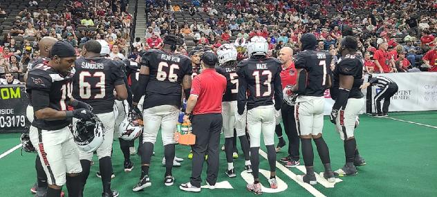 Jacksonville Sharks huddle up