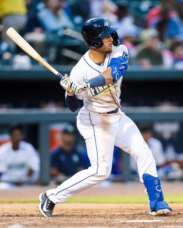 Columbia Fireflies' Omar Hernandez at bat