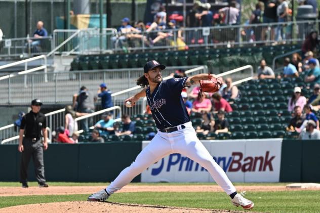 New Hampshire Fisher Cats pitcher Hagen Danner