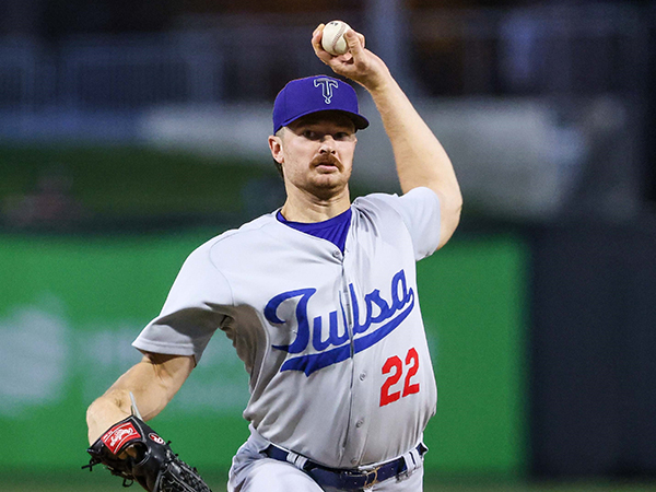 Tulsa Drillers' John Rooney in action