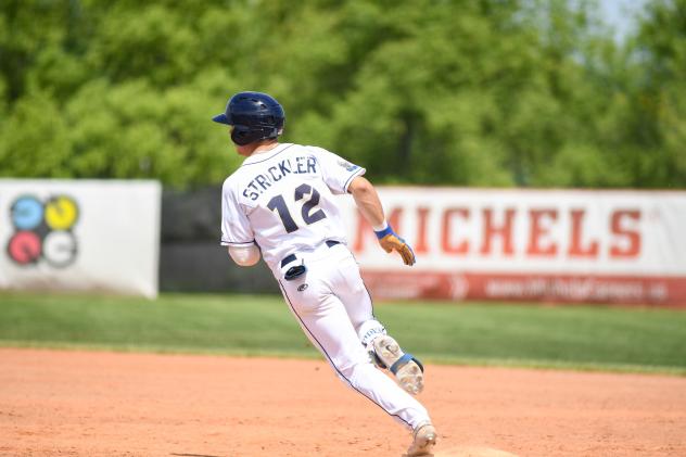 Fond du Lac Dock Spiders' Travis Strickler in action