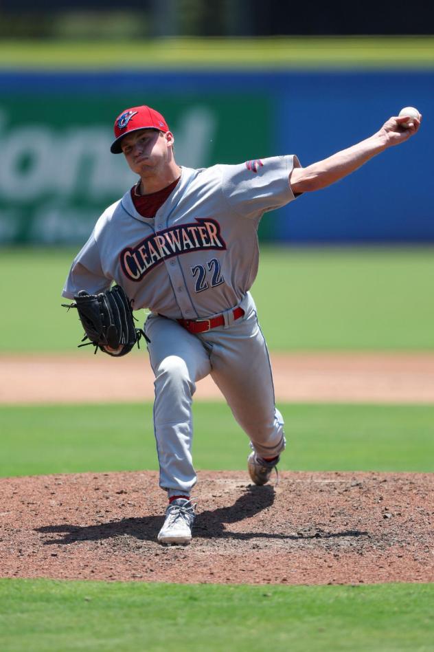 Clearwater Threshers pitcher Wesley Moore