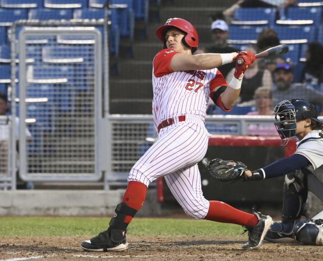 Ottawa Titans' Manny Garcia at bat