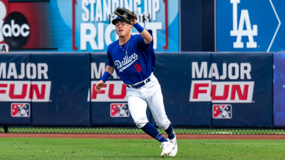 Tulsa Drillers' Austin Gauthier in action