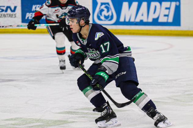 Forward Tij Iginla with the Seattle Thunderbirds