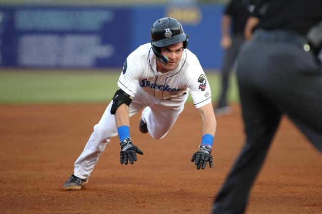 Biloxi Shuckers' Tyler Black in action