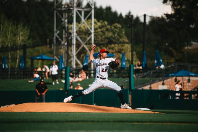 Tacoma Rainiers' Darren McCaughan in action
