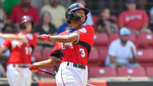 Carolina Mudcats shortstop Kay-Lan Nicasia