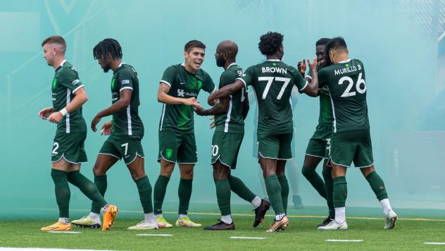 Lexington Sporting Club celebrates win