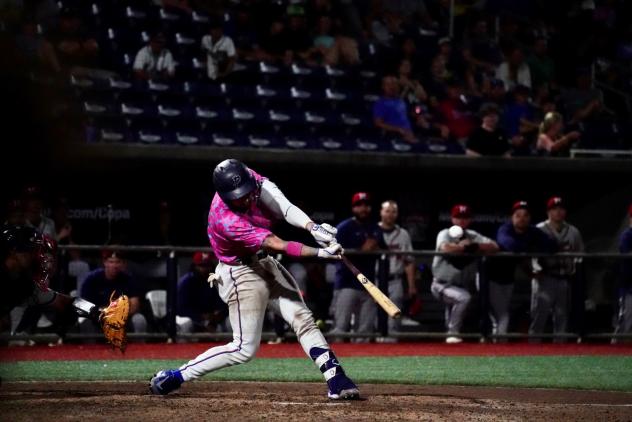 Pensacola Blue Wahoos at bat