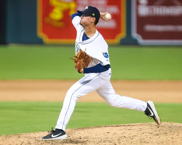 Columbia Fireflies' Marcus Olivarez in action