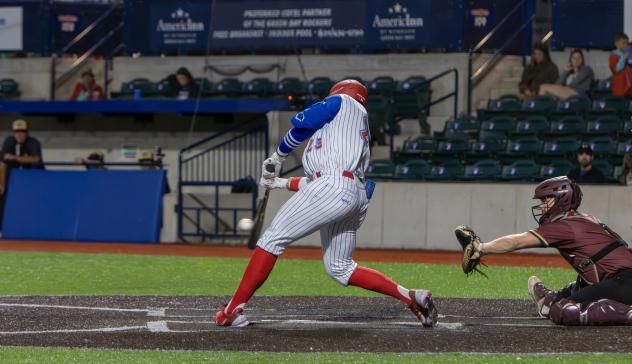 Green Bay Rockers' JoJo Jackson at bat