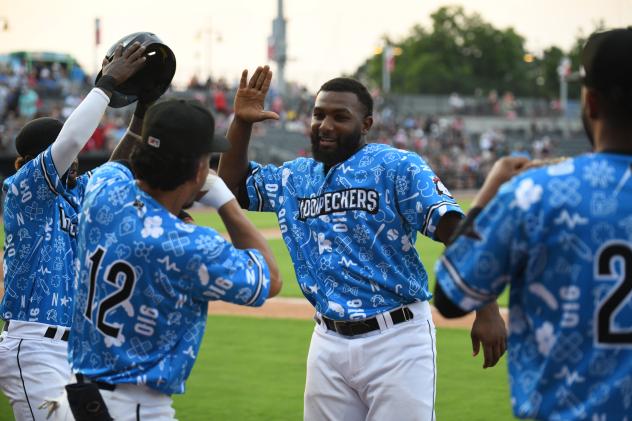 Fayetteville Woodpeckers celebrate win