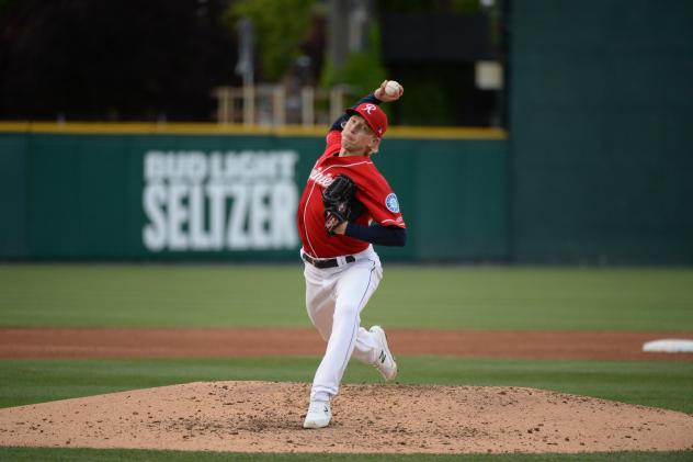 Tacoma Rainiers' Darren McCaughan in action